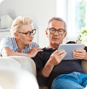 Retired Couple on Laptop