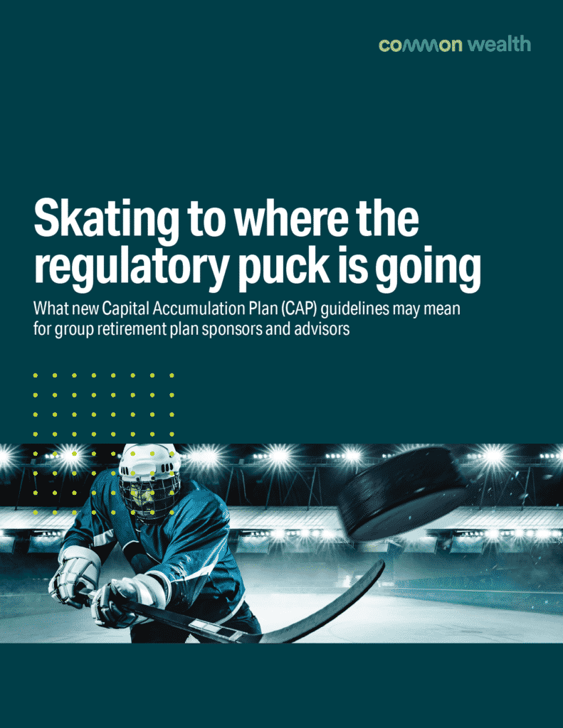 Skating to where the regulatory puck is going