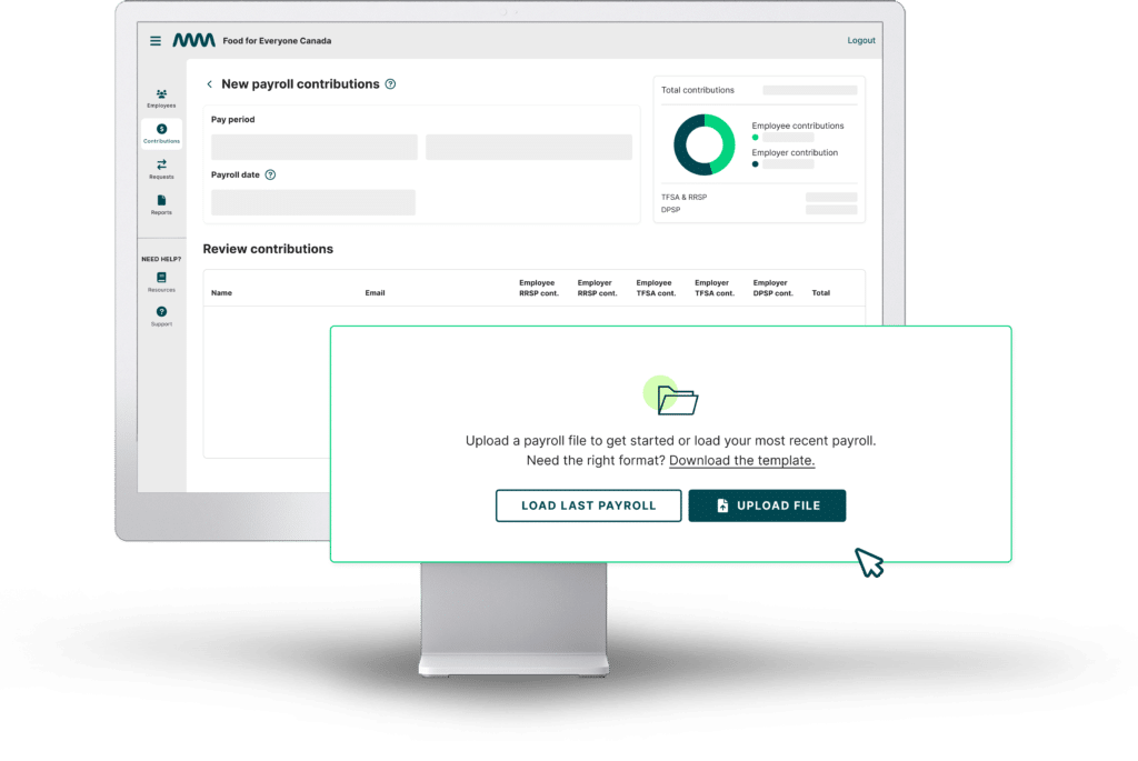 Nouvelles cotisations salariales – Tableau de bord des employeurs de Common Wealth