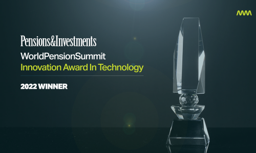 Pensions & Investments WorldPensionSummit Innovation Award in Technology